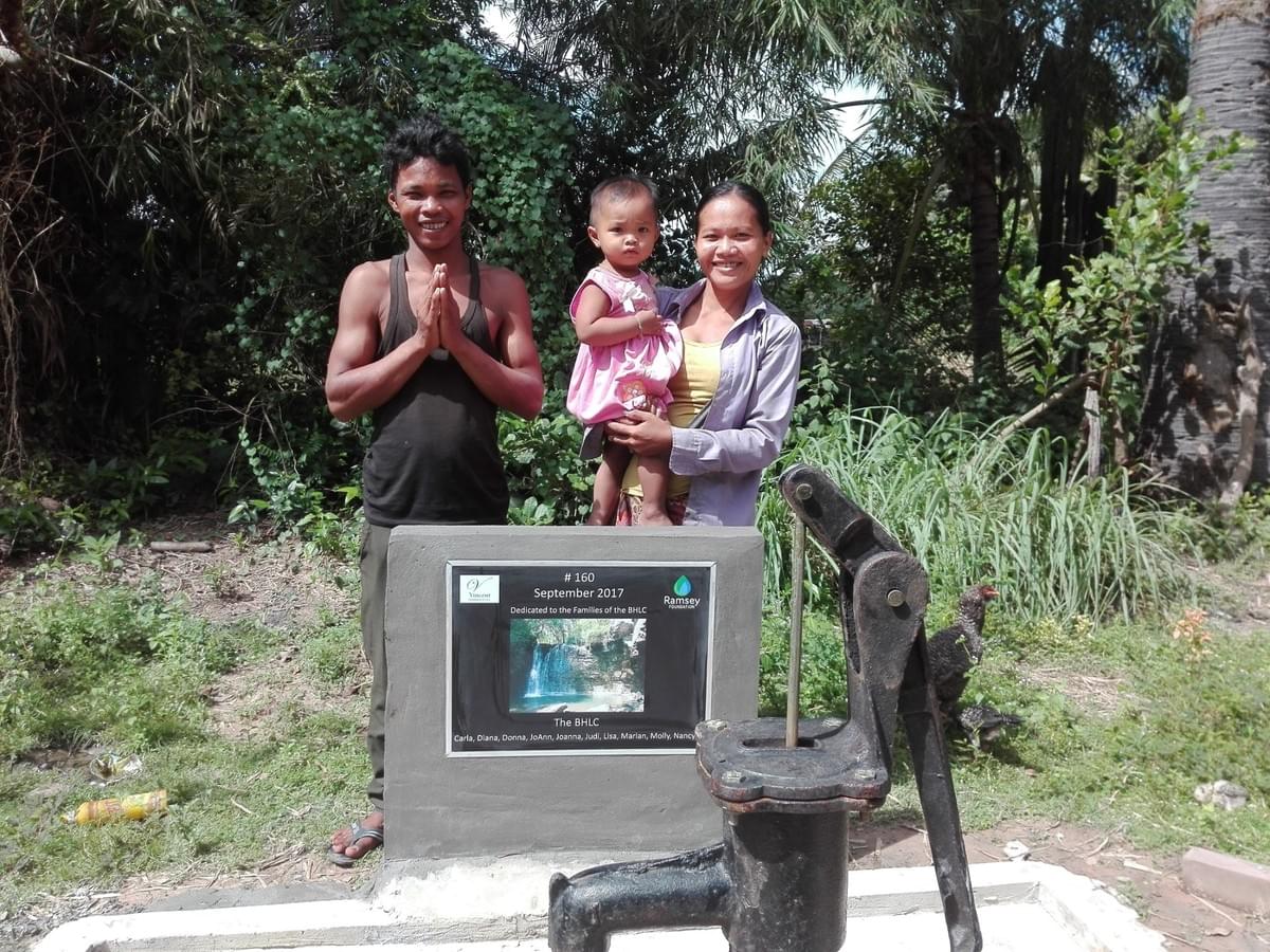 This Ohio-based ladies group each donated $20 to MTRF in order to provide this young family with a water well in Cambodia