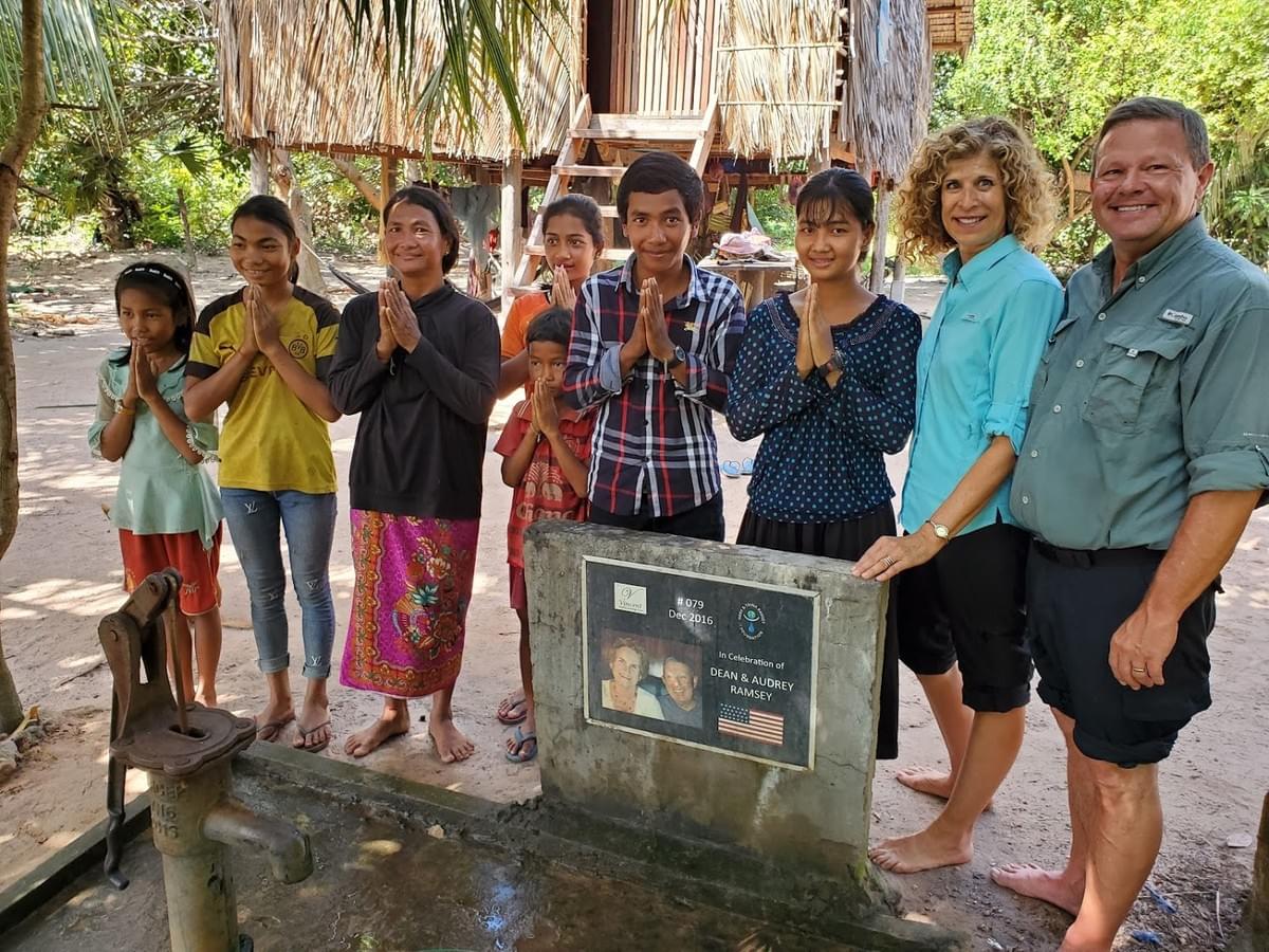 Visiting family that received one of MTRF's first wells from 2016; the young man in the center injured his foot in 2017 and subsequently received care via MTRF's wellness program.
