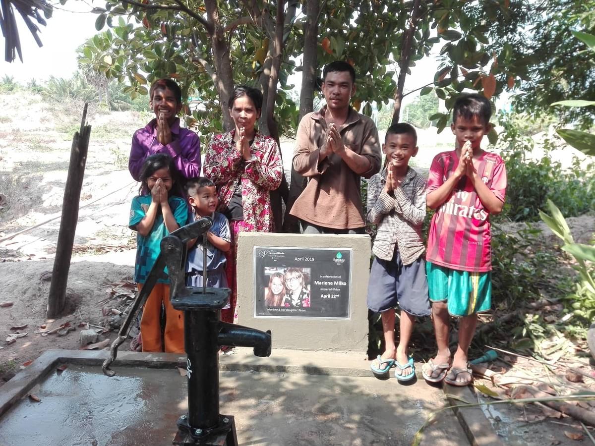 A very grateful Cambodian family benefitting from a generous donation that resulted in a surprise birthday dedication! A very grateful Cambodian family benefitting from a generous donation that resulted in a surprise birthday dedication!