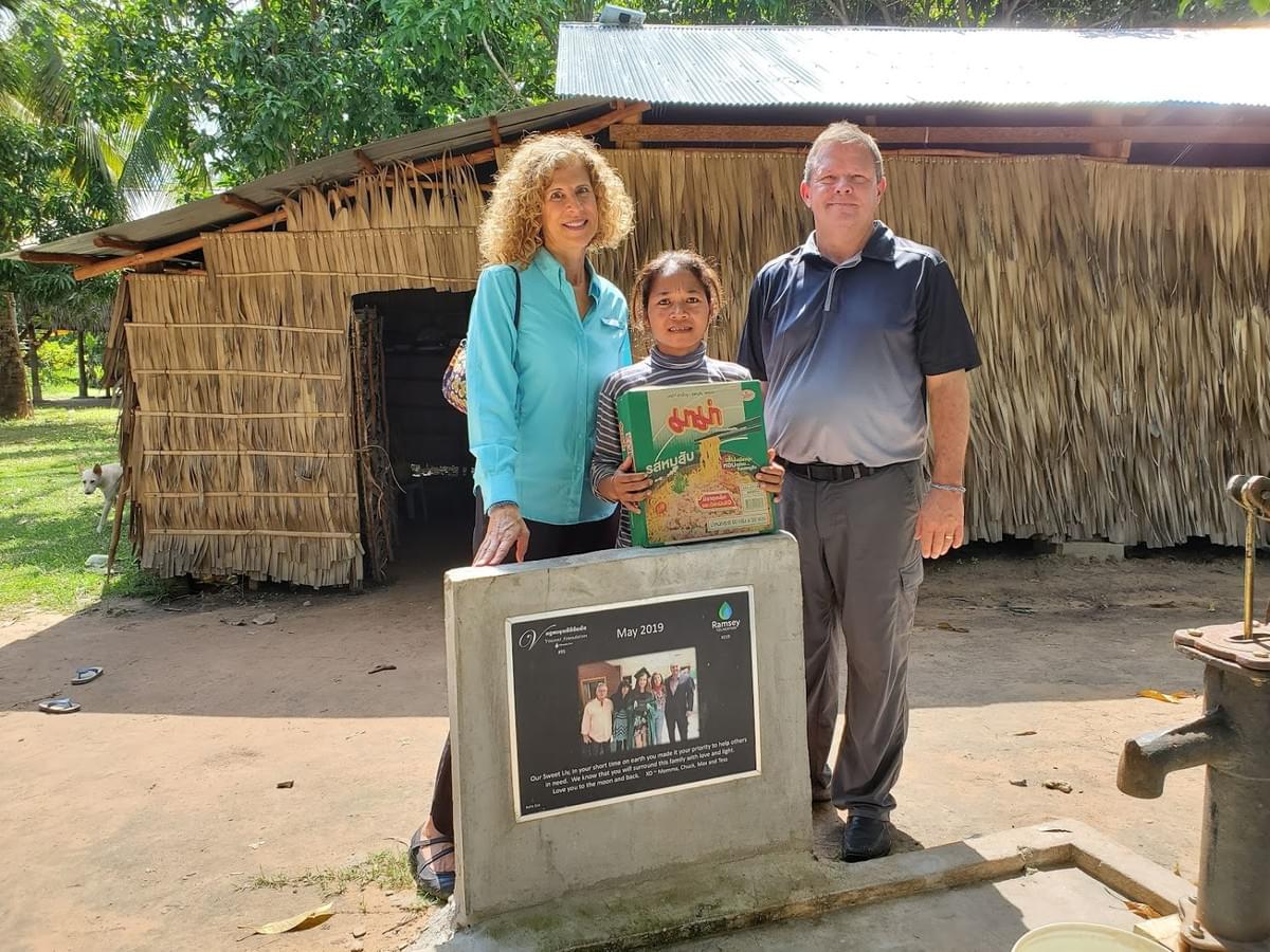 Mark & Trina pictured with the recipient of both a HOME and a well that were dedicated in loving memory of Liv Mark & Trina pictured with the recipient of both a HOME and a well that were dedicated in loving memory of Liv