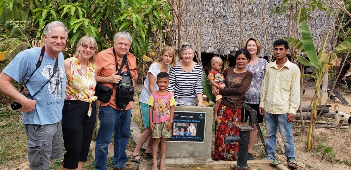 Six American friends meet a Cambodian Family that received a water well as a result of a $200 donation to MTRF; this will change their lives forevermore! Six American friends meet a Cambodian Family that received a water well as a result of a $200 donation to MTRF; this will change their lives forevermore!