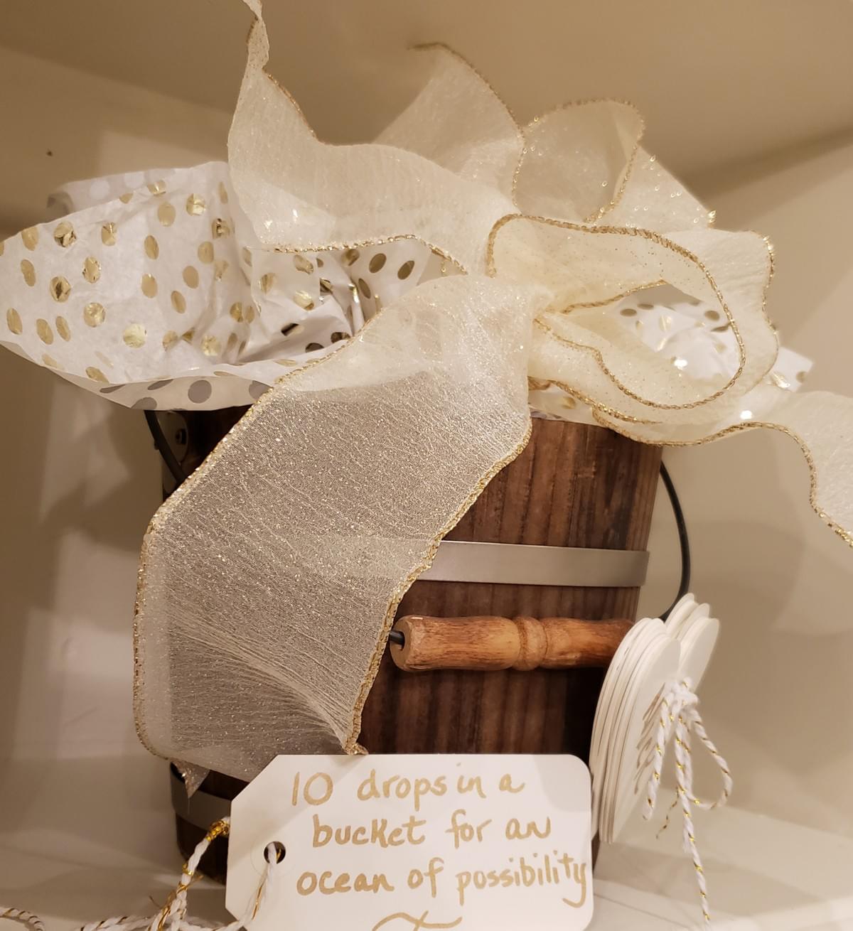 This bucket was presented "in lieu of a birthday gift" - A DONATION OF 10 WELLS !!! Thanks Preztak's & Burkey's !! This bucket was presented "in lieu of a birthday gift" - A DONATION OF 10 WELLS !!! Thanks Preztak's & Burkey's !!