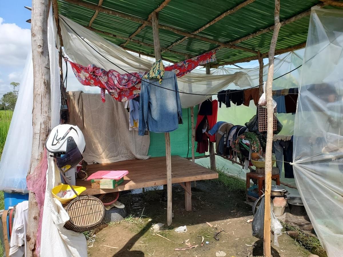 Home of a Cambodian newlywed couple that received a water well donated by Steve Van Houten & Marlene Milko Home of a Cambodian newlywed couple that received a water well donated by Steve Van Houten & Marlene Milko