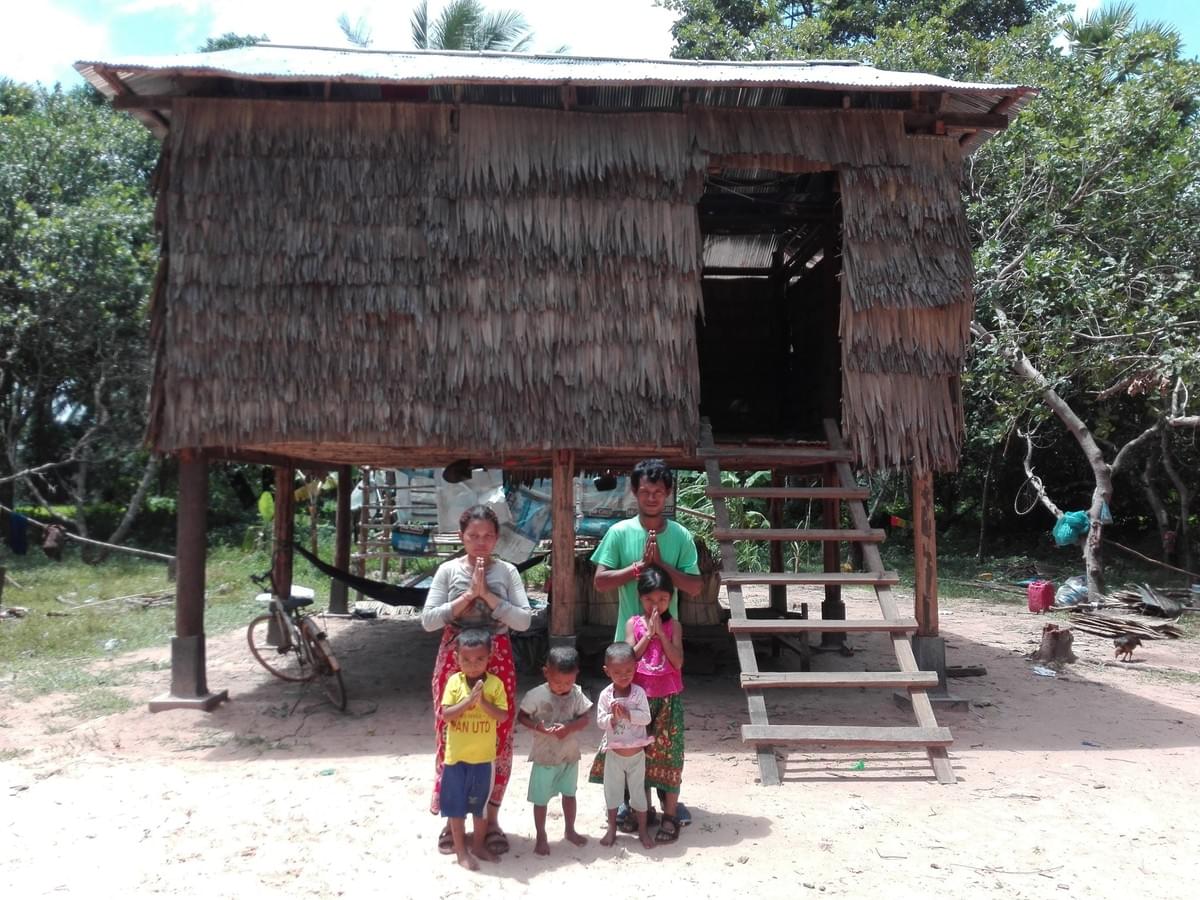 MTRF thanks Rob Burge & Seonkyoung An for donating building materials for the home pictured, that was built by this Cambodian family & their friends. MTRF thanks Rob Burge & Seonkyoung An for donating building materials for the home pictured, that was built by this Cambodian family & their friends.