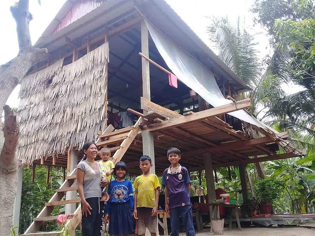 Materials for this new home in Cambodia were donated by Don & Karen Hellwig Materials for this new home in Cambodia were donated by Don & Karen Hellwig