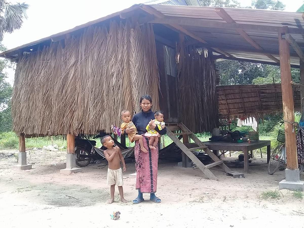 Cambodian home constructed with materials donated to MTRF by Bob & Ellie Pulcini Cambodian home constructed with materials donated to MTRF by Bob & Ellie Pulcini